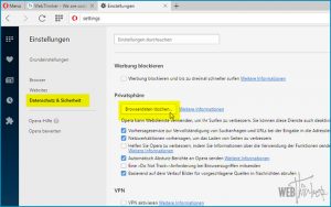 Cache leeren Opera Computer 2